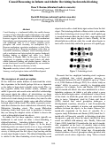 Cover page: Causal Reasoning in Infants and Adults: Revisiting backwards-blocking