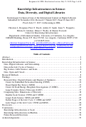 Cover page: Knowledge Infrastructures in Science: Data, Diversity, and Digital Libraries