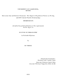 Cover page of Interconnection and Internet Economics: The Impact of Regulatory Policies on Peering and ISP-Content Provider Relationships