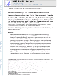 Cover page: Influence of donor age and comorbidities on transduced human adipose-derived stem cell in vitro osteogenic potential