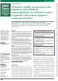 Cover page: Distinctive profile of monomeric and polymeric anti-SSA/Ro52 immunoglobulin A1 isoforms in saliva of patients with primary Sjögren’s syndrome and Sicca