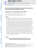 Cover page: Eye movements dissociate between perceiving, sensing, and unconscious change detection in scenes.