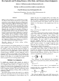 Cover page: How Episodic and Working Memory Affect Rule- and Memory-Based Judgments