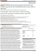 Cover page: NovoGraph: Human genome graph construction from multiple long-read de novo assemblies