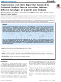 Cover page: Trypanosoma cruzi: gene expression surveyed by proteomic analysis reveals interaction between different genotypes in mixed in vitro cultures.