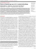 Cover page: Drivers of natural gas use in U.S. residential buildings.