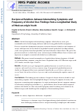 Cover page: Reciprocal Relations Between Internalizing Symptoms and Frequency of Alcohol Use: Findings From a Longitudinal Study of Mexican-Origin Youth