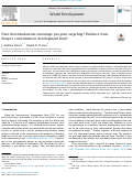 Cover page: Does decentralization encourage pro-poor targeting? Evidence from Kenya’s constituencies development fund