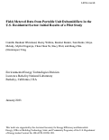 Cover page: Field-Metered Data from Portable Unit Dehumidifiers in the U.S. Residential Sector: Initial Results of a Pilot Study