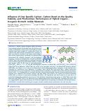 Cover page: Influence of One Specific Carbon–Carbon Bond on the Quality, Stability, and Photovoltaic Performance of Hybrid Organic–Inorganic Bismuth Iodide Materials