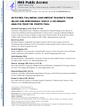 Cover page: Outcomes Following Concomitant Traumatic Brain Injury and Hemorrhagic Shock: A Secondary Analysis from the PROPPR Trial.