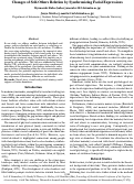 Cover page: Changes of self-others relation by synchronizing facial expressions