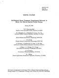 Cover page: Self-pinched beam transport experiments Relevant to Heavy Ion Driven inertial fusion 
energy