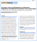 Cover page: Economic Costs and Adaptations for Alternative Regulations of California's Sacramento–San Joaquin Delta