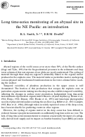 Cover page: Long time-series monitoring of an abyssal site in the NE Pacific: an introduction