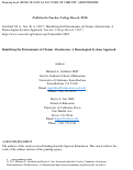 Cover page: Identifying the Determinants of Chronic Absenteeism: A Bioecological Systems Approach