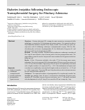 Cover page: Diabetes Insipidus following Endoscopic Transsphenoidal Surgery for Pituitary Adenoma.