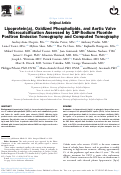 Cover page: Lipoprotein(a), Oxidized Phospholipids, and Aortic Valve Microcalcification Assessed by 18F-Sodium Fluoride Positron Emission Tomography and Computed Tomography