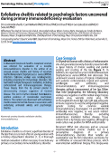 Cover page: Exfoliative cheilitis related to psychologic factors uncovered during primary immunodeficiency evaluation