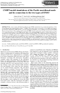 Cover page: CMIP5 model simulations of the Pacific meridional mode and its connection to the two types of ENSO