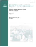 Cover page: Guide to Promoting an Energy Efficient Public Sector (PePS):