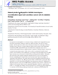 Cover page: Natural product β-thujaplicin inhibits homologous recombination repair and sensitizes cancer cells to radiation therapy