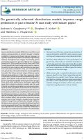 Cover page: Do genetically informed distribution models improve range predictions in past climates? A case study with balsam poplar