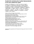 Cover page: A method for evaluating bias in global measurements of CO2 total
columns from space