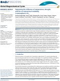 Cover page: Separating the influence of temperature, drought, and fire on interannual variability in atmospheric CO2