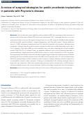 Cover page: A review of surgical strategies for penile prosthesis implantation in patients with Peyronies disease.