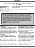 Cover page: Pneumocephalus and Facial Droop on an Airplane: A Case Report