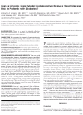 Cover page: Can a Chronic Care Model Collaborative Reduce Heart Disease Risk in Patients with Diabetes?