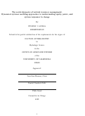 Cover page: The social dynamics of natural resources management: Dynamical systems modeling approaches to understanding equity, power, and system responses to change