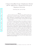 Cover page: A sparse semi-blind source identification method and its application to Raman spectroscopy for explosives detection