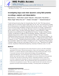 Cover page: Investigating large-scale brain dynamics using field potential recordings: analysis and interpretation.