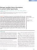 Cover page: Estrogen regulates histone deacetylases to prevent cardiac hypertrophy.