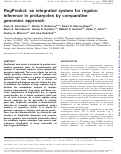 Cover page: RegPredict: an integrated system for regulon inference in prokaryotes by comparative genomics approach