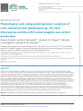 Cover page: Physiological and comparative genomic analysis of new isolated yeasts Spathaspora sp. JA1 and Meyerozyma caribbica JA9 reveal insights into xylitol production.