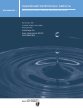 Cover page: Adult Mental Health Needs in California: Findings from the 2007 California Health Interview Survey