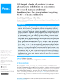 Cover page: Off-target effects of protein tyrosine phosphatase inhibitors on oncostatin M-treated human epidermal keratinocytes: the phosphatase targeting STAT1 remains unknown.