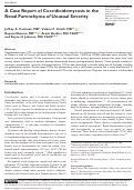 Cover page: A Case Report of Coccidioidomycosis in the Renal Parenchyma of Unusual Severity