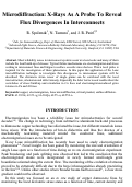 Cover page: Microdiffraction: X-rays as a probe to reveal flux divergences in interconnects