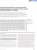 Cover page: Preventing farnesylation of the dynein adaptor Spindly contributes to the mitotic defects caused by farnesyltransferase inhibitors