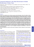 Cover page: Ancestral Admixture Is the Main Determinant of Global Biodiversity in Fission Yeast