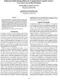 Cover page: Enhancing Methodological Rigor for Computational Cognitive Science: Core Tenets and Ad Hoc Residuals