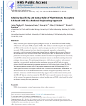 Cover page: Altering Specificity and Autoactivity of Plant Immune Receptors Sr33 and Sr50 Via a Rational Engineering Approach.