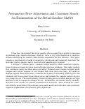 Cover page: Asymmetric Price Adjustment and Consumer Search: An Examination of the Retail Gasoline Industry