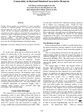 Cover page: Connectivity in Real and Simulated Associative Memories