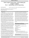 Cover page: Wide Complex Tachycardias: Understanding this Complex Condition Part 1 - Epidemiology and Electrophysiology