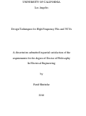 Cover page: Design Techniques for High Frequency PAs and VCOs